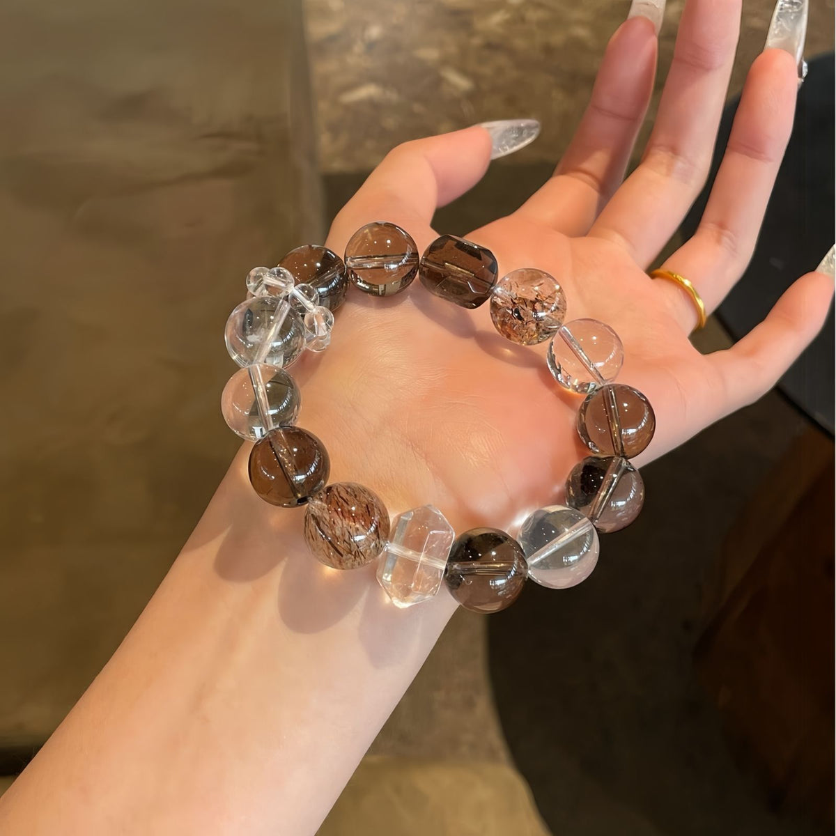 Fortune Smoky Quartz Energy Bracelet