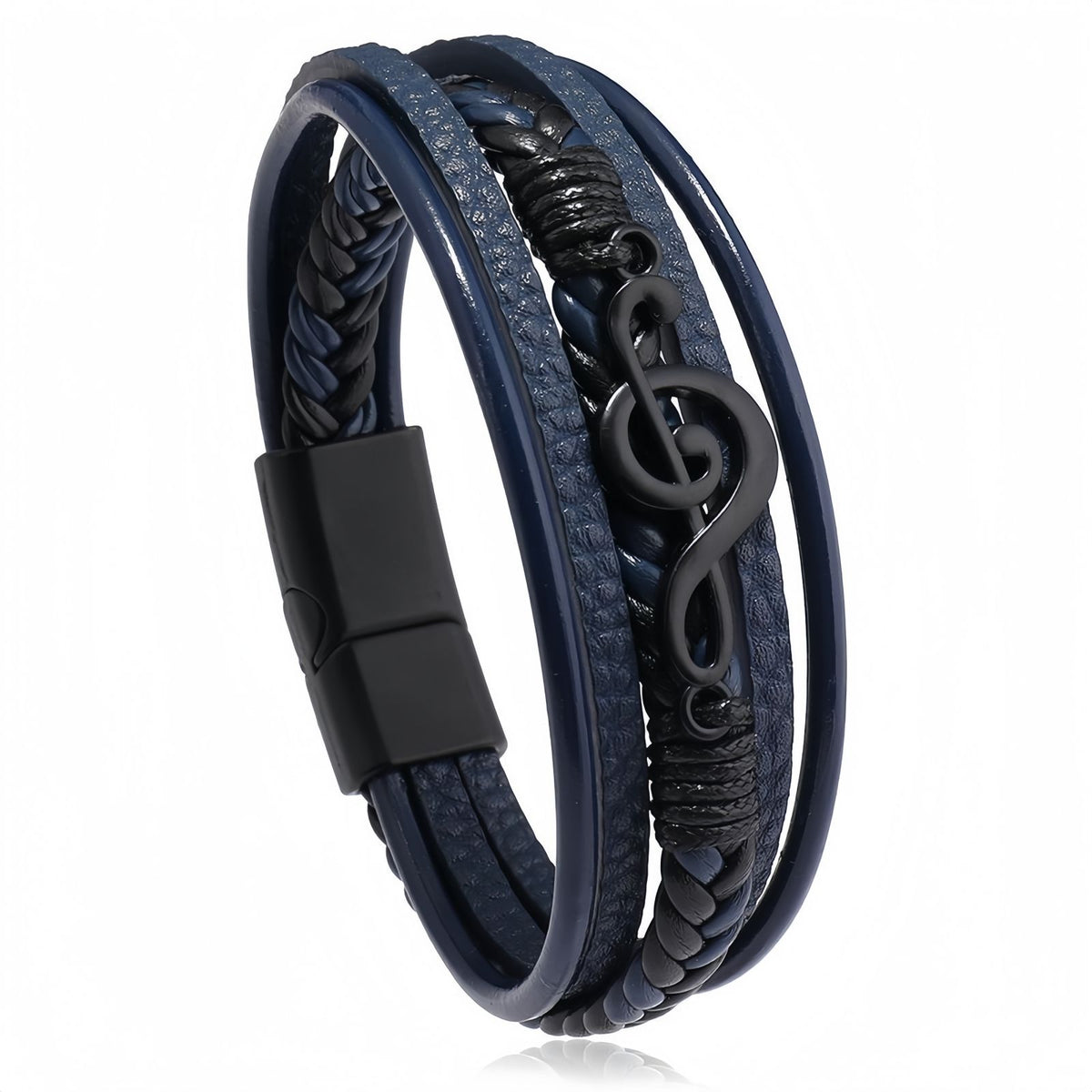 Treble Clef Multi-Layer Leather Bracelet