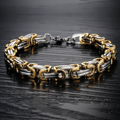 Byzantine Square-Link Chain Bracelet