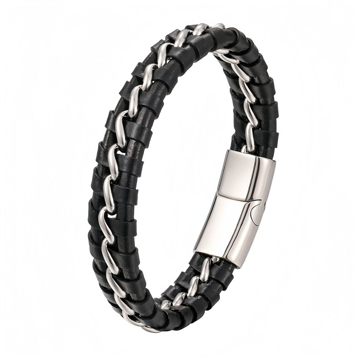 Bold Chain-Link Stainless Steel Men's Bracelet