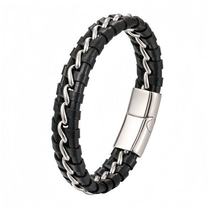 Bold Chain-Link Stainless Steel Men's Bracelet