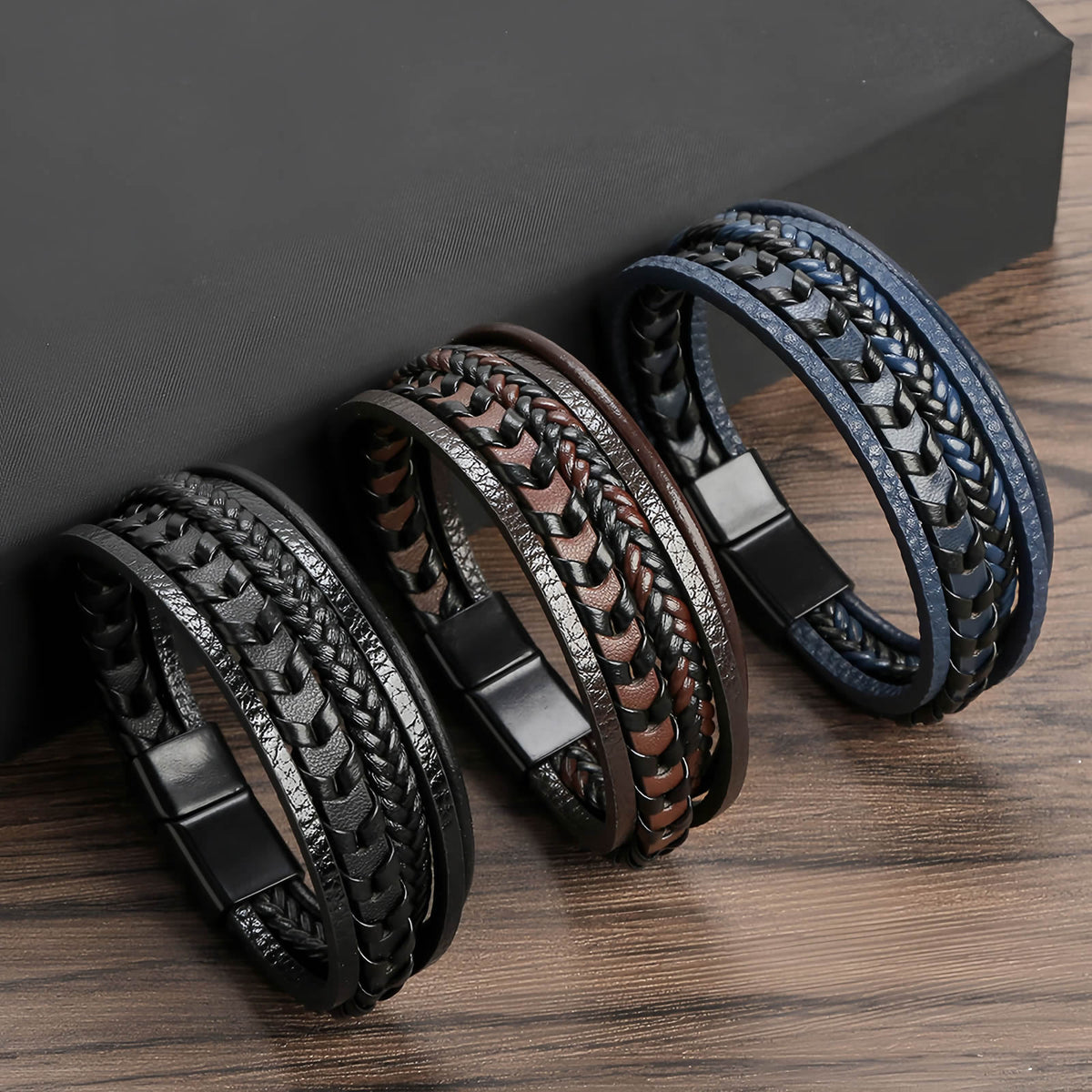 Men's Multilayer Braided Leather Bracelet