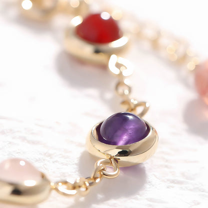 Good Luck Rainbow Crystal Beads Bracelet