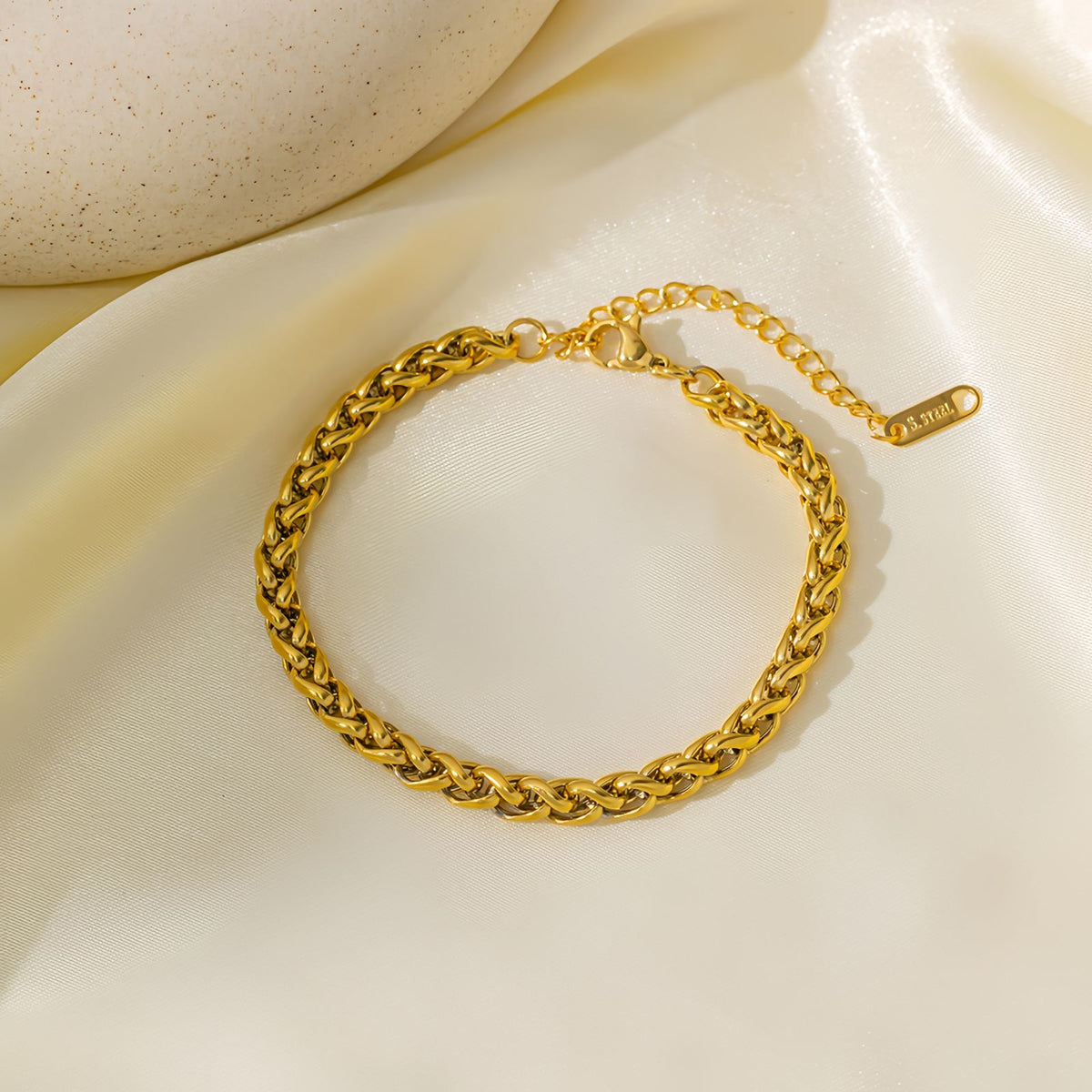 Minimalist Stainless Steel Rope Chain Bracelet
