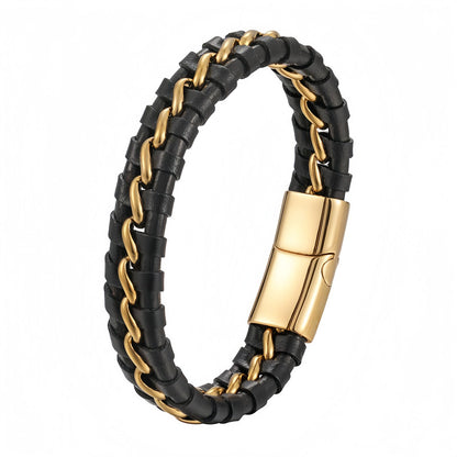 Bold Chain-Link Stainless Steel Men's Bracelet