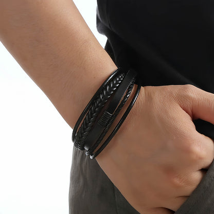 Men's Multilayer Leather Bracelet