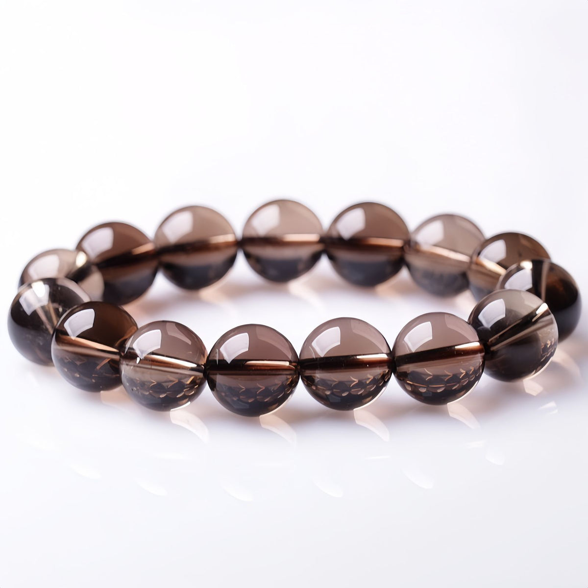 Smoky Quartz Crystal Bracelet for Protection & Grounding