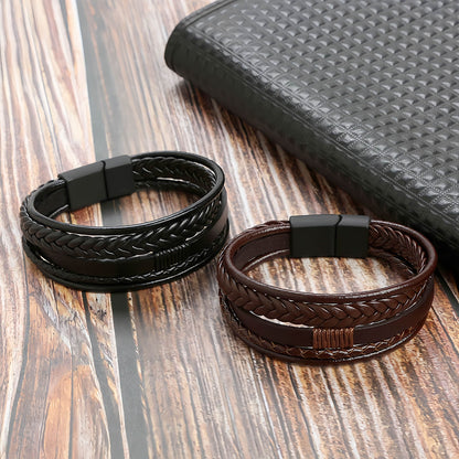 Men's Multilayer Leather Bracelet