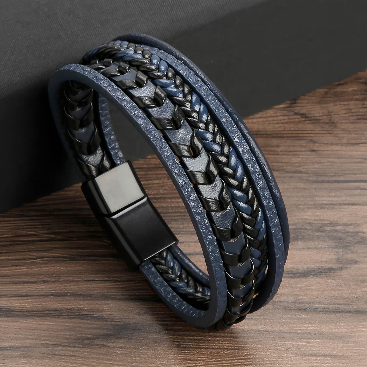 Men's Multilayer Braided Leather Bracelet