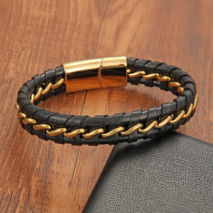 Bold Chain-Link Stainless Steel Men's Bracelet