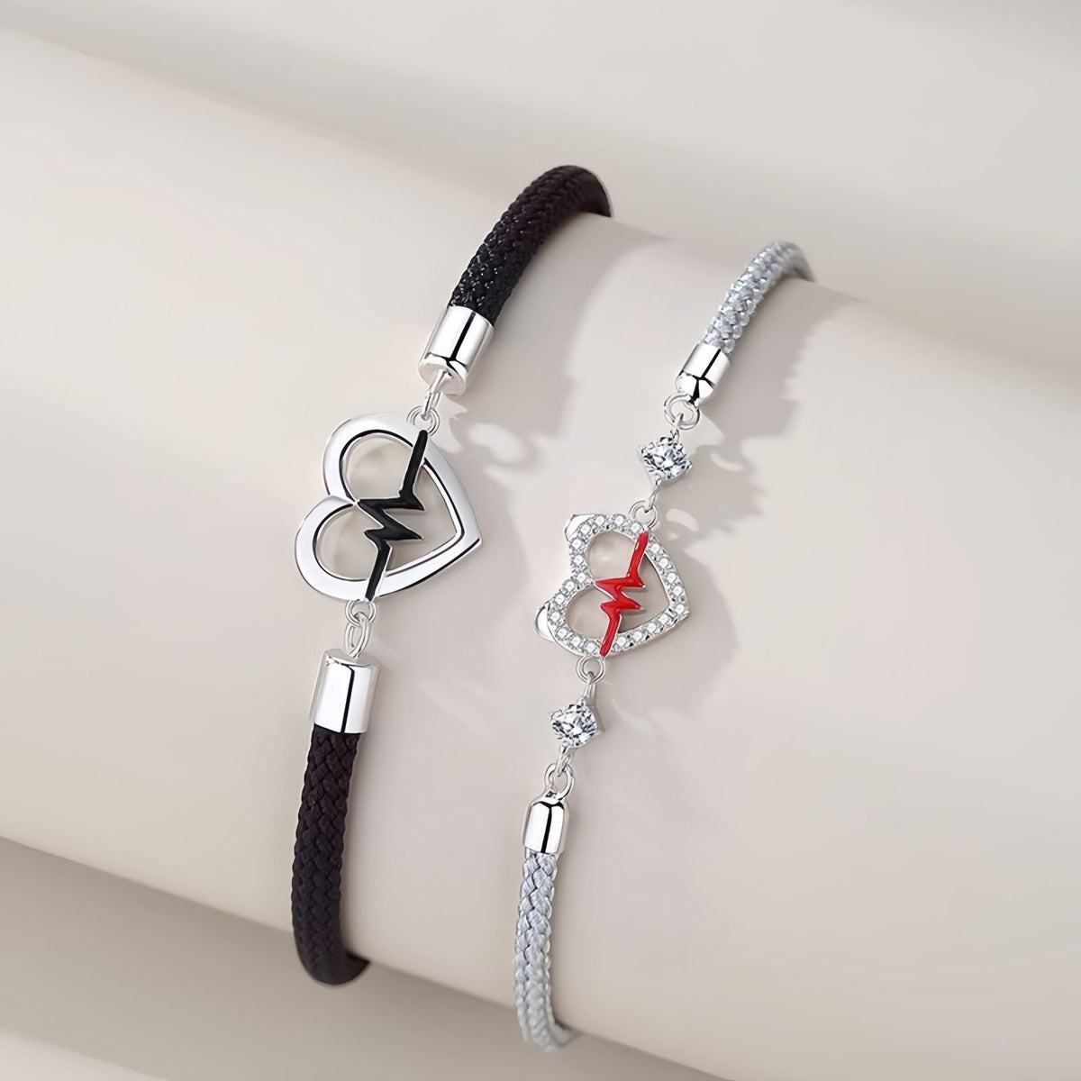 Heartbeat Signal Couple Bracelet