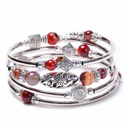 Turquoise Multi-Layer Wrap Bracelet