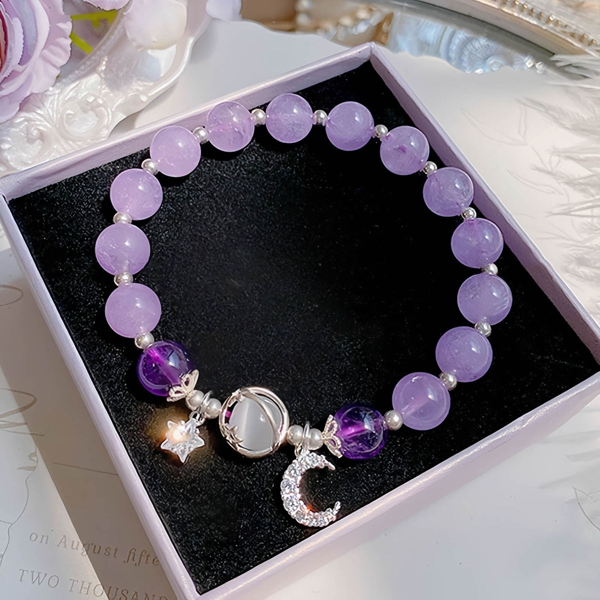 Butterfly Cat's Eye Moonstone Bracelet