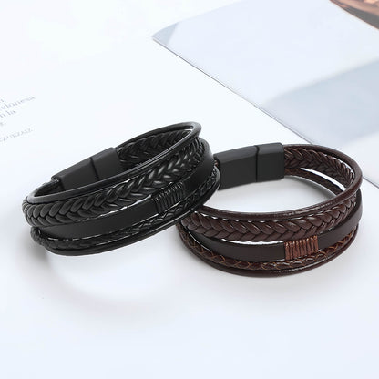 Men's Multilayer Leather Bracelet