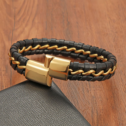 Bold Chain-Link Stainless Steel Men's Bracelet