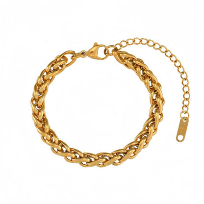 Minimalist Stainless Steel Rope Chain Bracelet