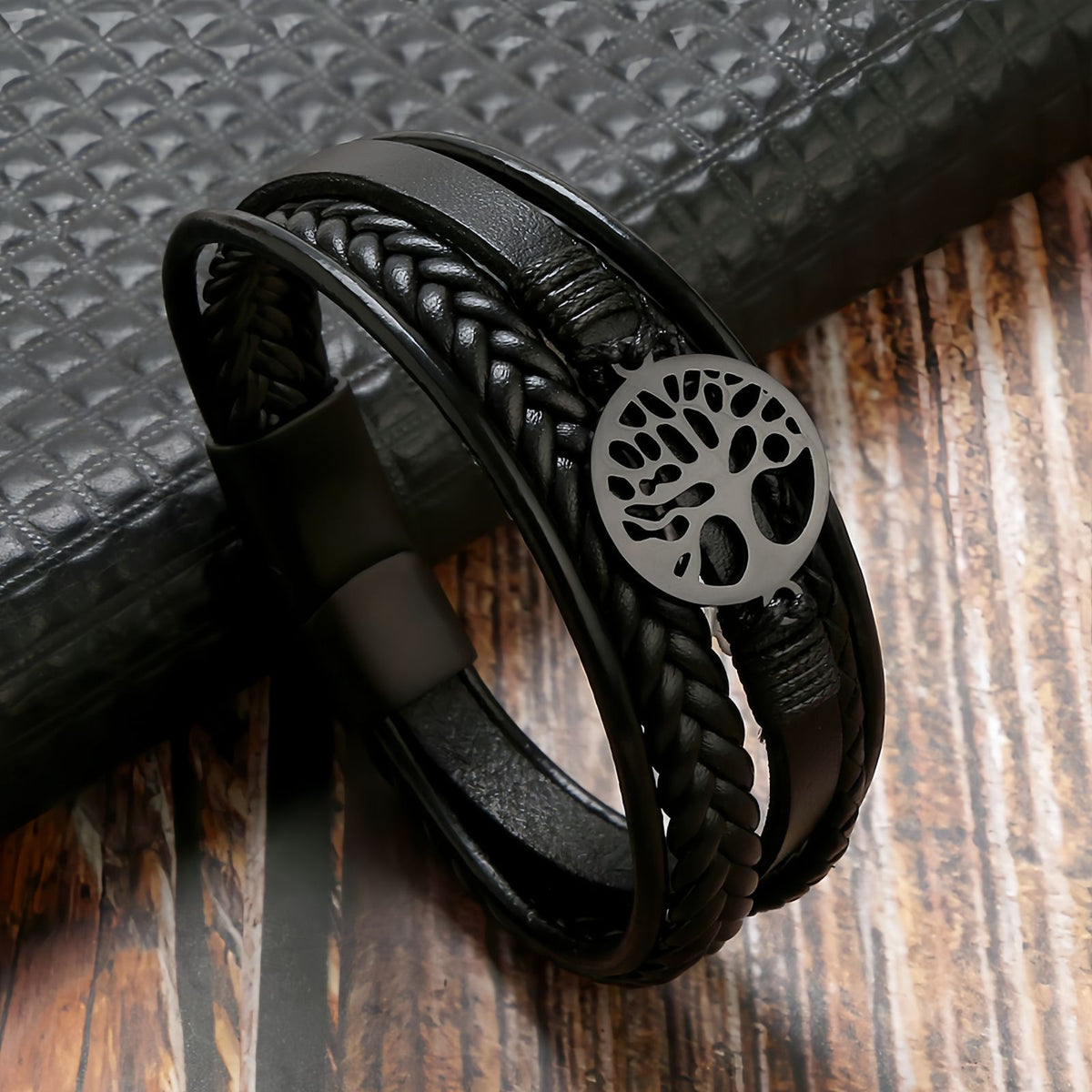 Tree of Life Leather Bracelet for Men