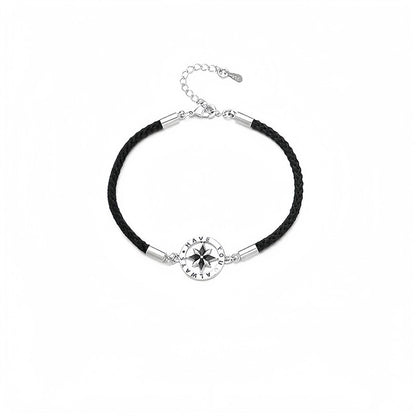 Eight-Point Star Compass Couple Bracelet