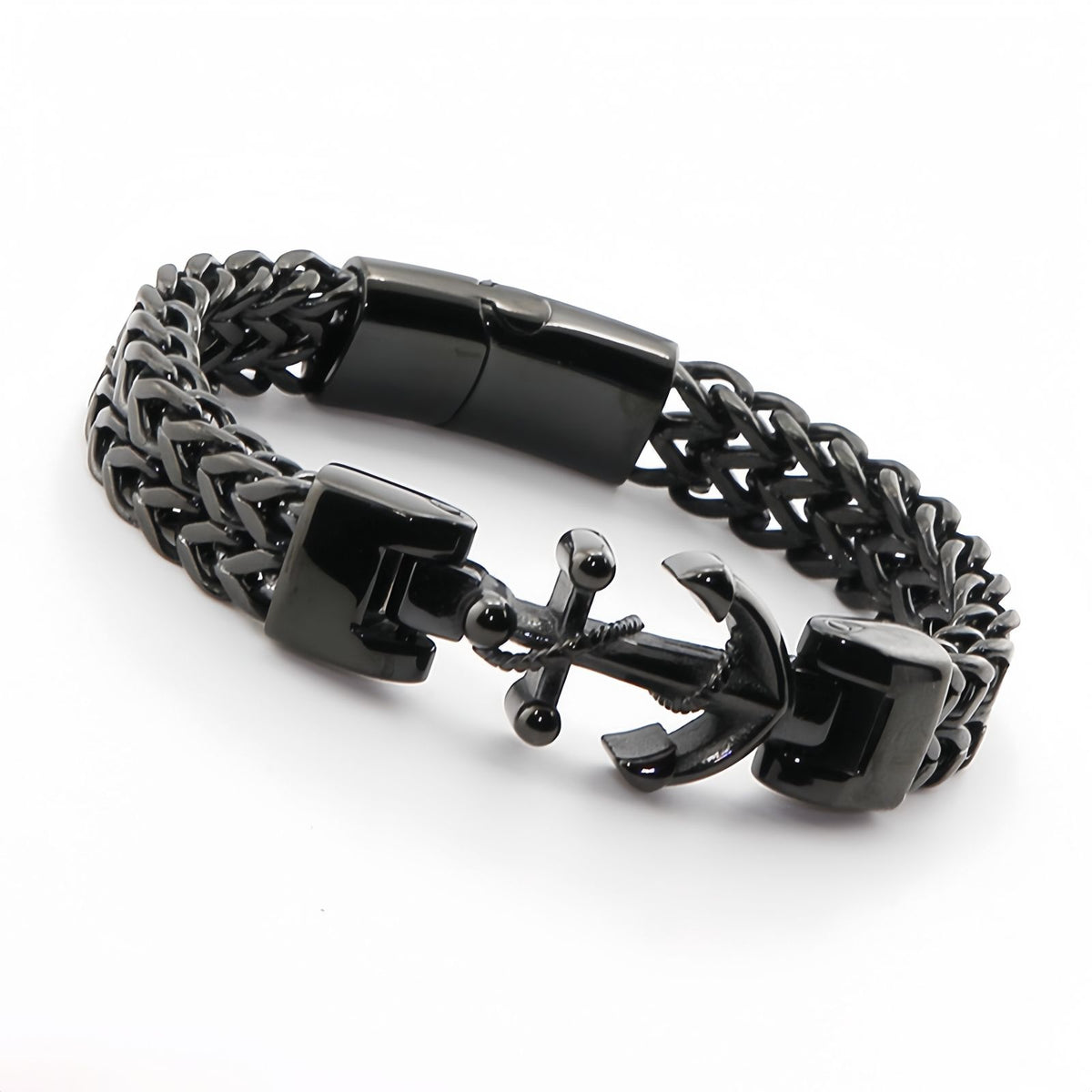 Anchor-Lock Titanium Steel Men's Bracelet