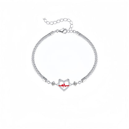 Heartbeat Signal Couple Bracelet