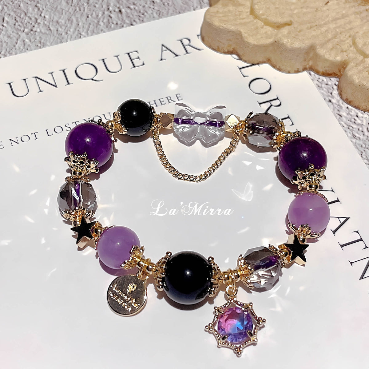 Sapphire Blue Snowflake Crystal Bracelet