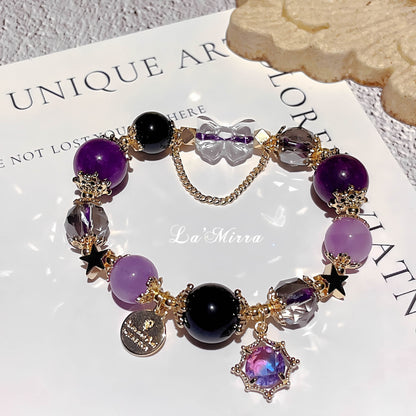 Sapphire Blue Snowflake Crystal Bracelet