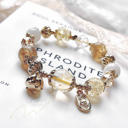 Sapphire Blue Snowflake Crystal Bracelet