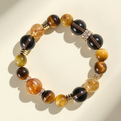 Golden Tiger Eye Yellow Tower Crystal Bracelet